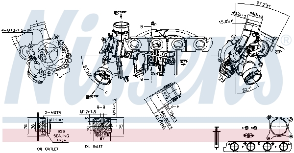 NISSENS Lader, ladesystem 93194 for VW
