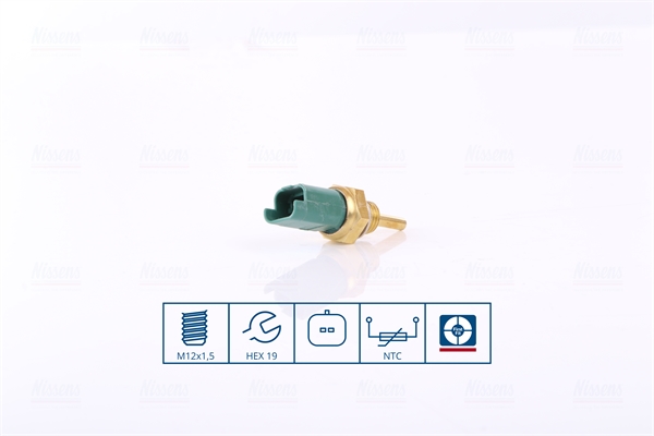 NISSENS Sensor, kølevæsketemp. 207004 for OPEL FORD FIAT LANCIA VAUXHALL CADILLAC SUZUKI
