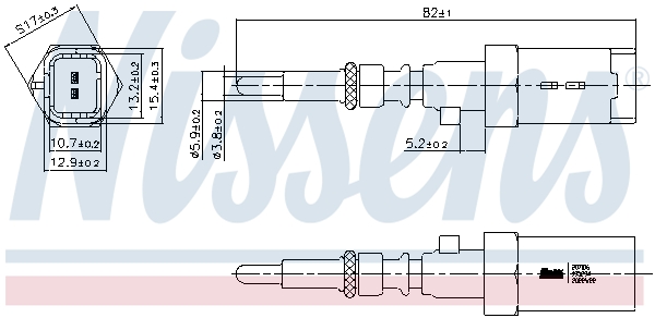 NISSENS Sensor, kølevæsketemp. 207016 for VAUXHALL DS TOYOTA