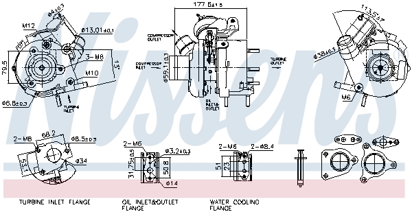 NISSENS Lader, ladesystem 93796 for NISSAN RENAULT