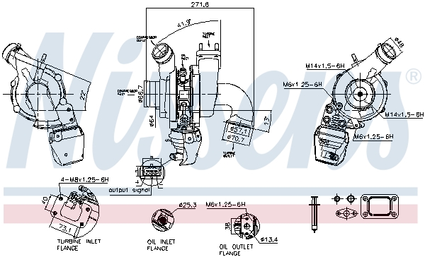 NISSENS Lader, ladesystem 93847 for FIAT