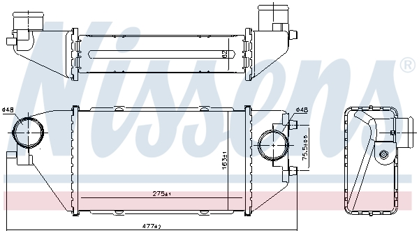 NISSENS Ladeluftkøler 96231 for HONDA