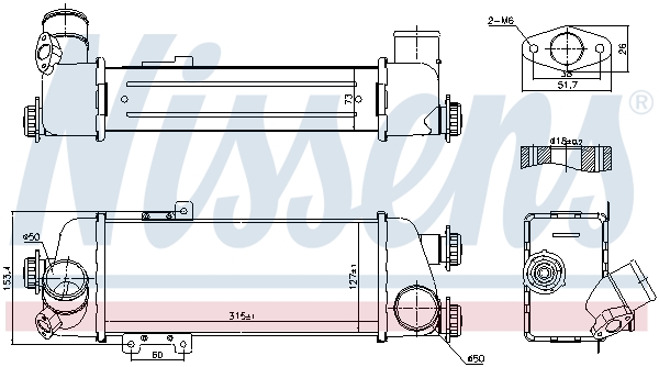 NISSENS Ladeluftkøler 96409 for HYUNDAI