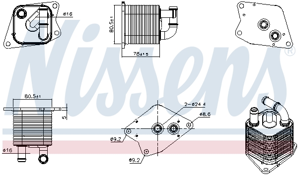 NISSENS Oliekøler, automatisk gearkasse 91370 for VOLVO