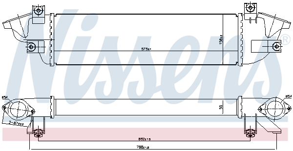 NISSENS Ladeluftkøler 961010 for FIAT MITSUBISHI