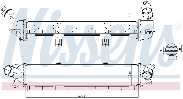 NISSENS Ladeluftkøler 961242 for HYUNDAI