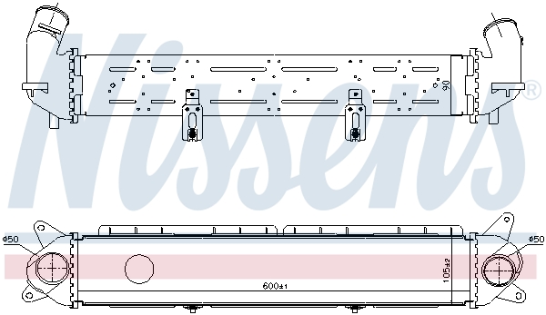 NISSENS Ladeluftkøler 961489 for KIA