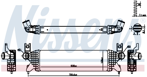 NISSENS Ladeluftkøler 961507 for SUZUKI