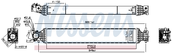 NISSENS Ladeluftkøler 961542 for HONDA