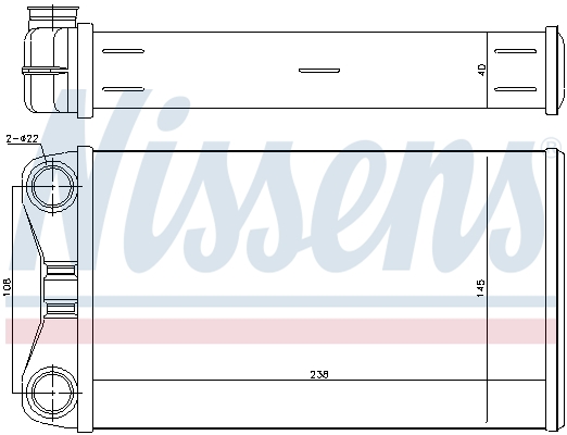 NISSENS Varmeelement, kabinevarme 70226 for SEAT