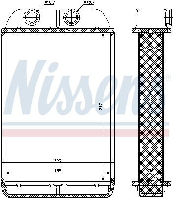NISSENS Varmeelement, kabinevarme 70232 for AUDI