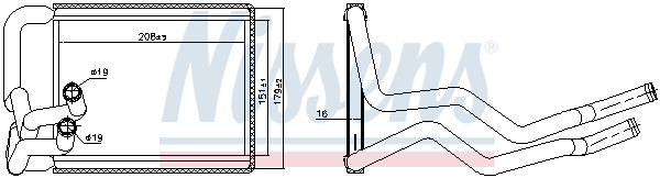 NISSENS Varmeelement, kabinevarme 707070 for HYUNDAI