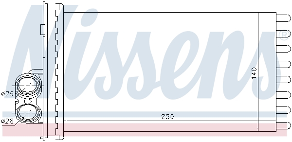 NISSENS Varmeelement, kabinevarme 71154 for PEUGEOT