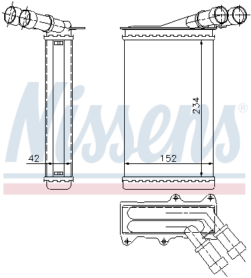 NISSENS Varmeelement, kabinevarme 71156 for PEUGEOT CITROËN