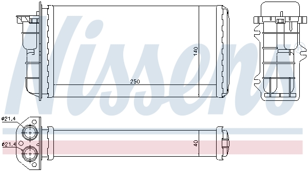 NISSENS Varmeelement, kabinevarme 71441 for FIAT