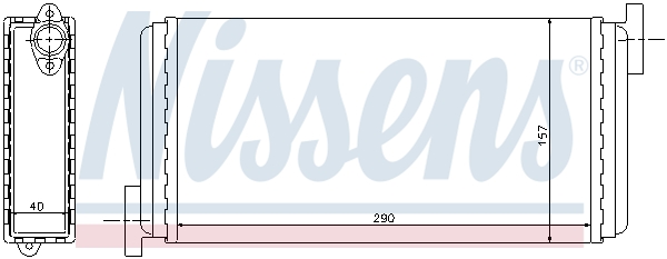NISSENS Varmeelement, kabinevarme 72002 for MERCEDES-BENZ