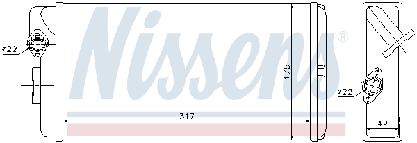NISSENS Varmeelement, kabinevarme 72035 for MERCEDES-BENZ
