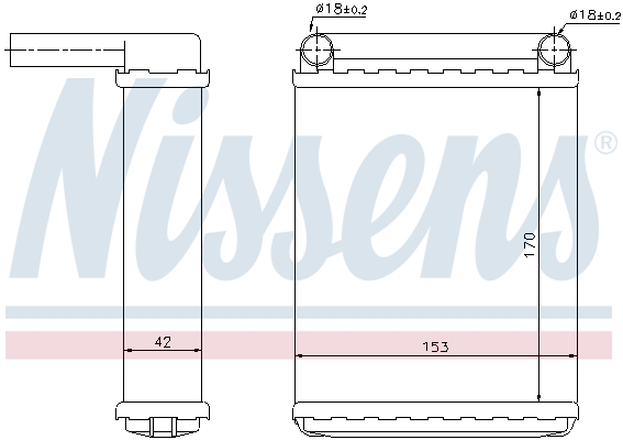 NISSENS Varmeelement, kabinevarme 72038 for MERCEDES-BENZ