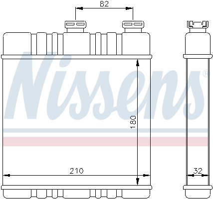 NISSENS Varmeelement, kabinevarme 72660 for SATURN