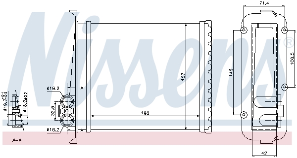 NISSENS Varmeelement, kabinevarme 73640 for VOLVO