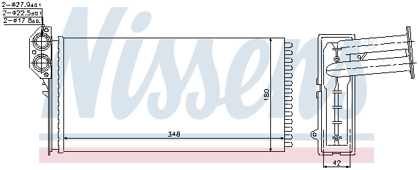 NISSENS Varmeelement, kabinevarme 73941 for VW
