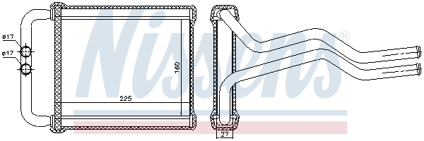 NISSENS Varmeelement, kabinevarme 77657 for HYUNDAI