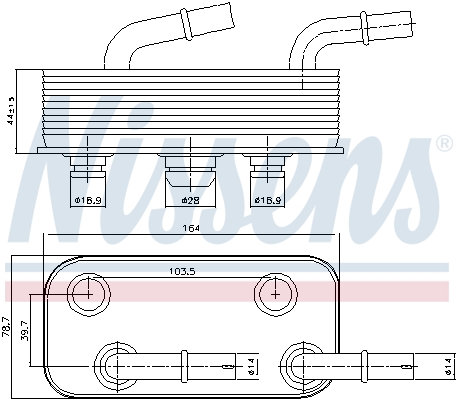 NISSENS Oliekøler, automatisk gearkasse 90657 for BMW ALPINA