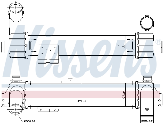 NISSENS Ladeluftkøler 96215 for KIA