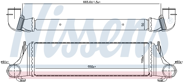 NISSENS Ladeluftkøler 96388 for BMW