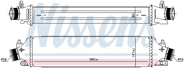 NISSENS Ladeluftkøler 96406 for ALFA ROMEO