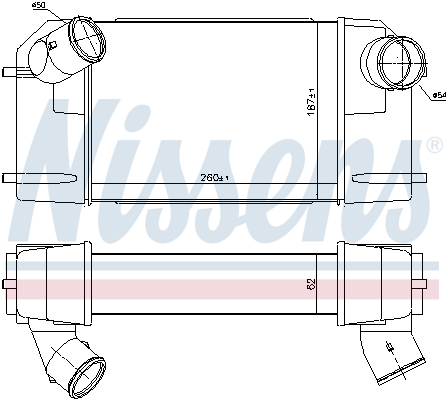 NISSENS Ladeluftkøler 96489 for LAND ROVER