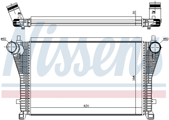 NISSENS Ladeluftkøler 96494 for VW CUPRA