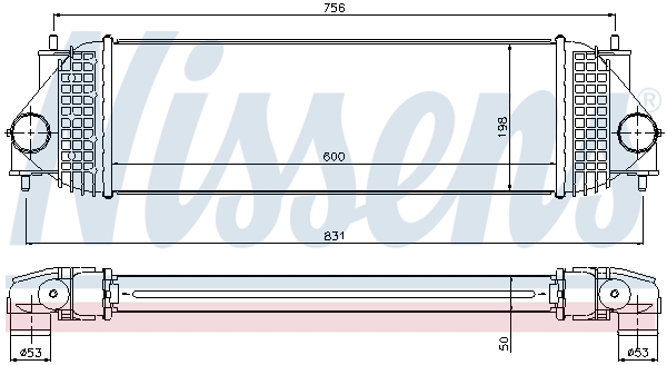 NISSENS Ladeluftkøler 96525 for SUZUKI