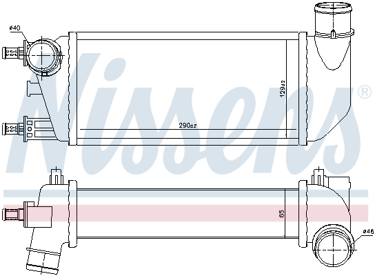 NISSENS Ladeluftkøler 96577 for FORD