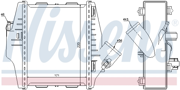 NISSENS Ladeluftkøler 96579 for SMART