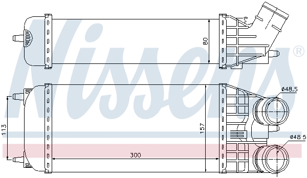 NISSENS Ladeluftkøler 96594 for VAUXHALL DS PEUGEOT