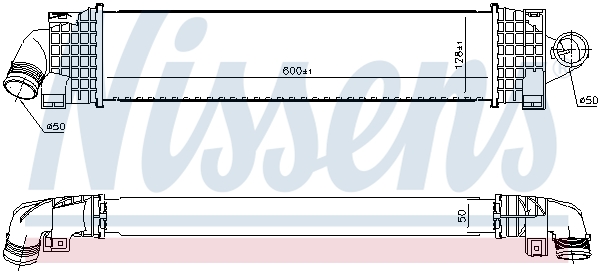NISSENS Ladeluftkøler 96689 for FORD