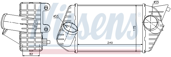 NISSENS Ladeluftkøler 96700 for FIAT