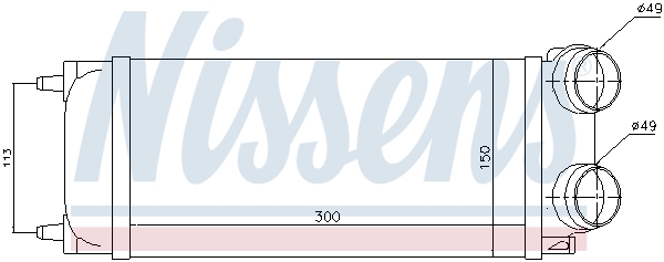 NISSENS Ladeluftkøler 96718 for CITROËN PEUGEOT
