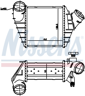 NISSENS Ladeluftkøler 96759 for VW