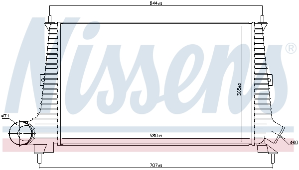 NISSENS Ladeluftkøler 96891 for SAAB