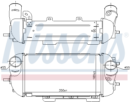NISSENS Ladeluftkøler 961497 for KIA