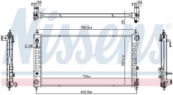 NISSENS 606831 for NISSAN