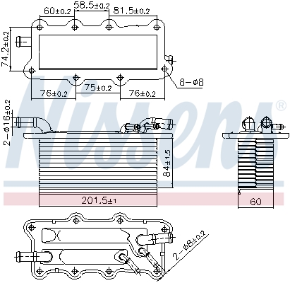 NISSENS Ladeluftkøler 96122 for VW