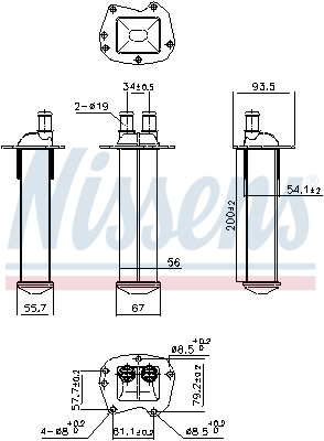NISSENS Ladeluftkøler 961221 for RENAULT MERCEDES-BENZ