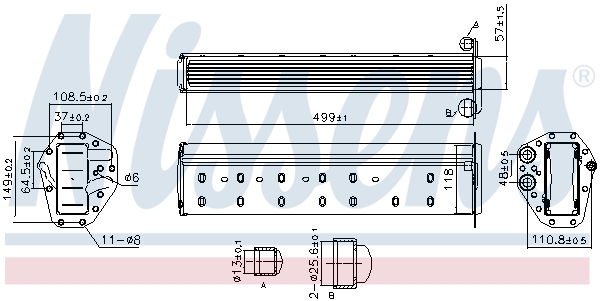 NISSENS Ladeluftkøler 961227 for BMW