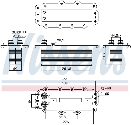 NISSENS Ladeluftkøler 961295 for JEEP