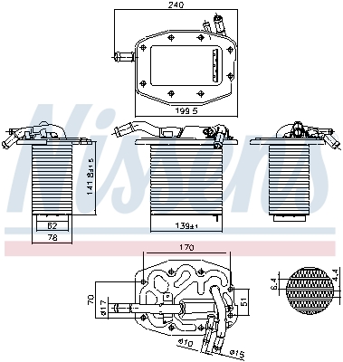 NISSENS Ladeluftkøler 961297 for MAZDA