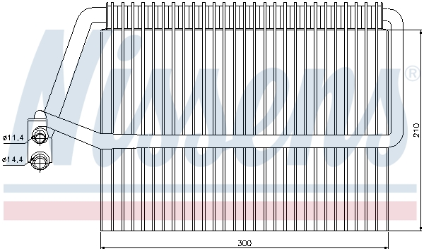 NISSENS Fordamper, klimaanlæg 92162 for MERCEDES-BENZ
