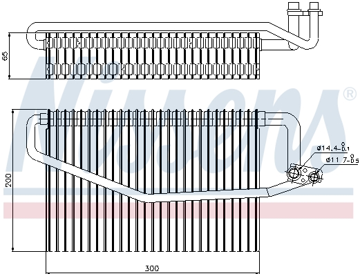 NISSENS Fordamper, klimaanlæg 92173 for MERCEDES-BENZ
